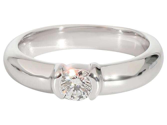 TIFFANY & CO. Anel de noivado de diamante Etoile em platina G VS1 0.21 ctw Prata Metálico Metal  ref.1291144