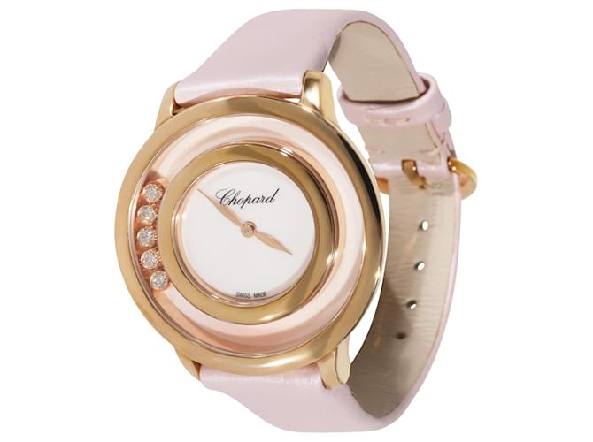 Chopard Happy Diamonds 209429-5106 relógio feminino 18kt rosa ouro Metálico Metal Ouro rosa  ref.1291148