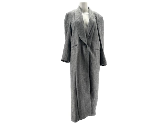 Autre Marque NICHT SIGN / UNSIGNED Coats T.Internationale S-Wolle Grau  ref.1291206