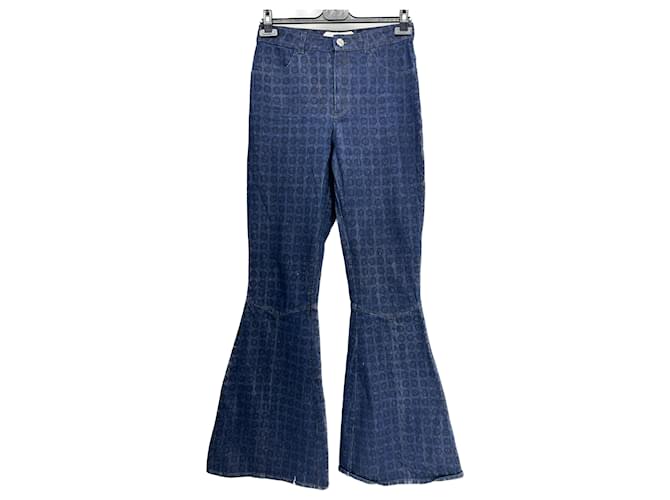 Autre Marque FETE IMPERIALE Pantalon T.International S Coton Bleu  ref.1291233