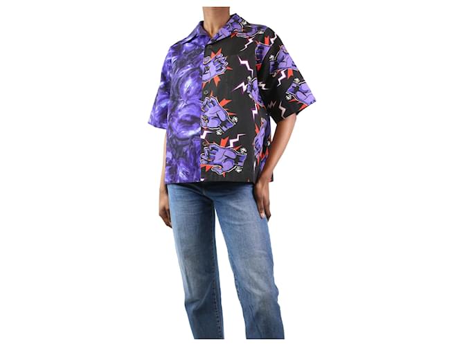 Prada Purple Frankenstein collection boxy fit shirt - size M Cotton  ref.1291240