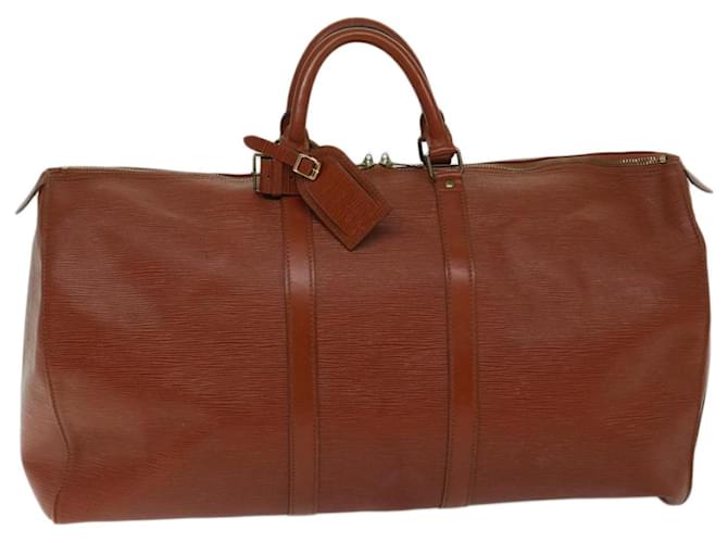 Louis Vuitton Keepall Brown Leather  ref.1291250