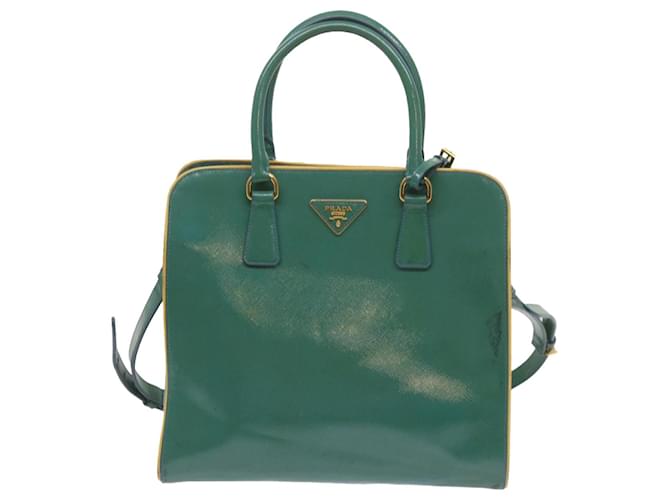 Prada Saffiano Green Leather  ref.1291289