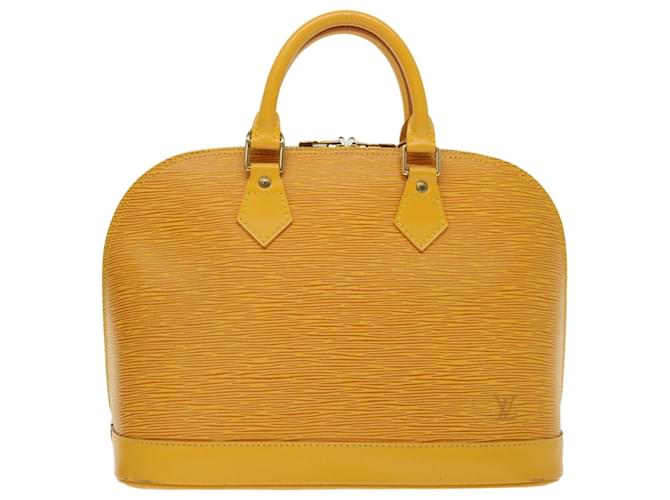 Louis Vuitton Alma Yellow Leather  ref.1291366