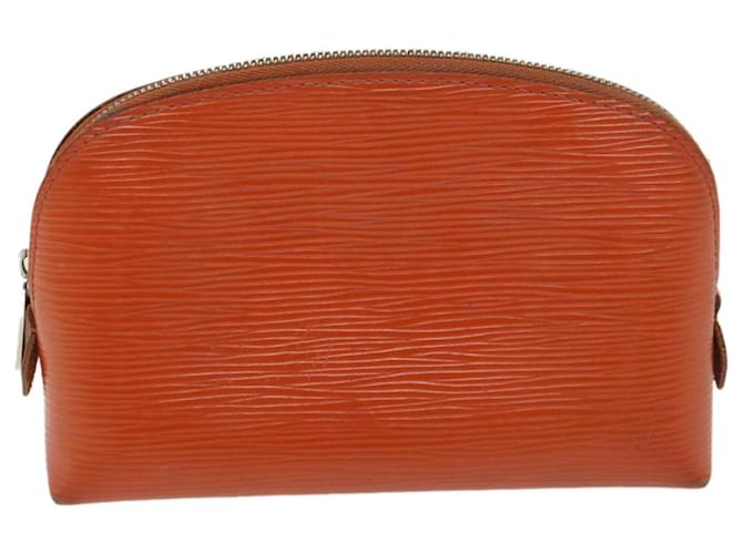 Louis Vuitton Trousse Makeup Orange Leather  ref.1291372