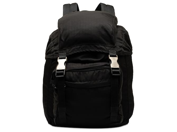 Prada Black Tessuto Montagna Backpack Nylon Cloth  ref.1291431