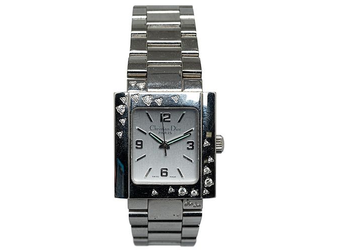 Orologio Riva in acciaio inossidabile Dior al quarzo argento