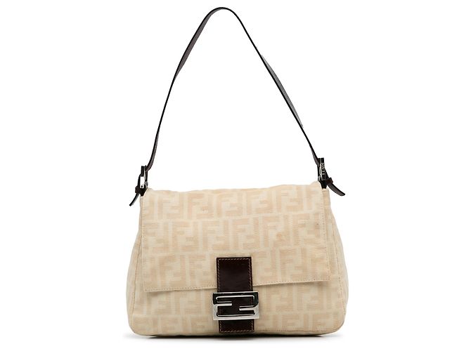 Fendi Marron Zucca Mamma Forever Beige