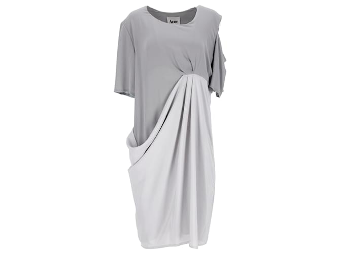 Asymmetrisches drapiertes Kleid von Acne Studios aus grauem Polyester   ref.1291505