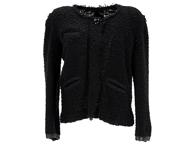 Chaqueta Isabel Marant Bouclé de lana negra Negro  ref.1291506