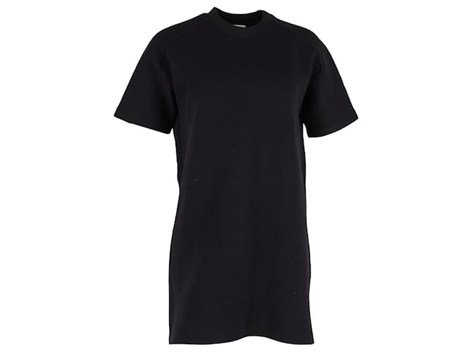 Acne Studios Jerseykleid mit kurzen Ärmeln aus schwarzer Baumwolle  ref.1291532