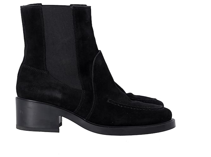 Tod's Chelsea Ankle Boots aus schwarzem Wildleder Schweden  ref.1291623