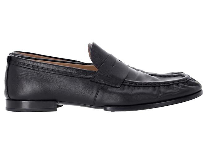 Tod's Debossed-Logo Penny Loafers in Navy Blue Leather  ref.1291645