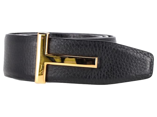 Tom Ford Reversible Belt in Black Leather  ref.1291687