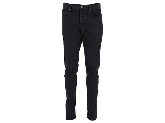 Tom Ford Slim Fit Jeans aus schwarzer Baumwolle  ref.1291700