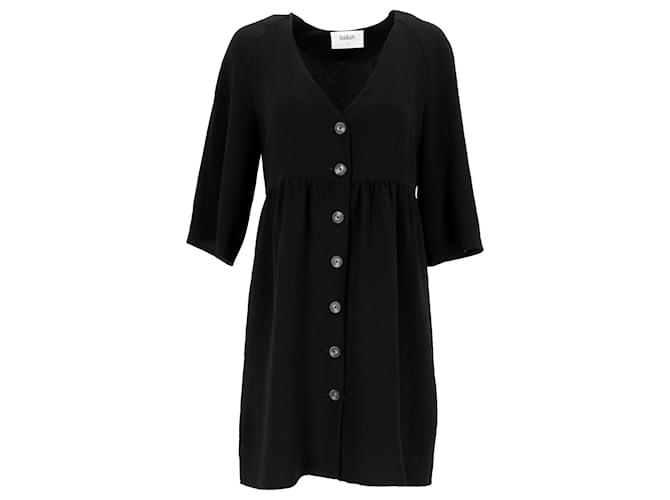 Ba&Sh Buttoned Dress in Black Polyester  ref.1291713
