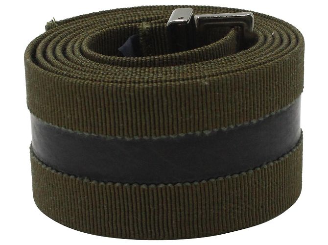 Jil Sander Belt in Olive Green Canvas