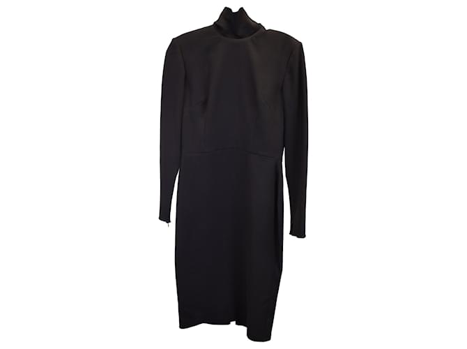 Autre Marque Alex Perry Mock Neck Dress in Black Triacetate Synthetic  ref.1291785