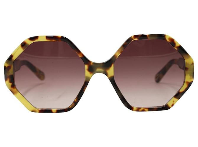 Chloé Chloe Willow CE 750 Sonnenbrillen aus gelbem Acetat Zellulosefaser  ref.1291793