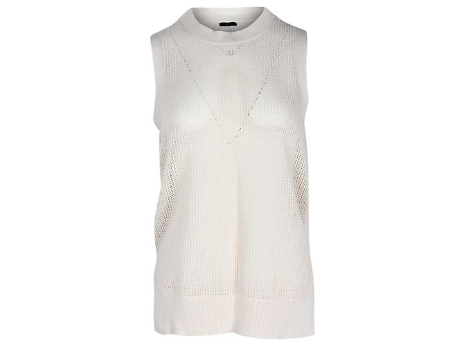 Regata de malha Joseph em algodão creme Branco Cru