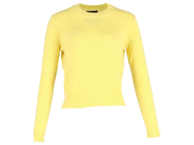 Isabel Marant Crewneck Sweater in Yellow Cashmere Wool  ref.1291873