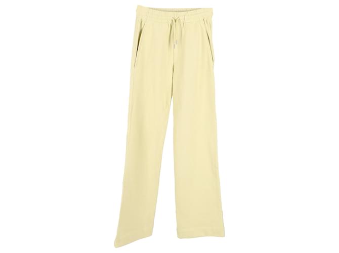 Dries Van Noten Dries Van Noted Drawstring Sweat Pants in Yellow Wool Cotton  ref.1291880