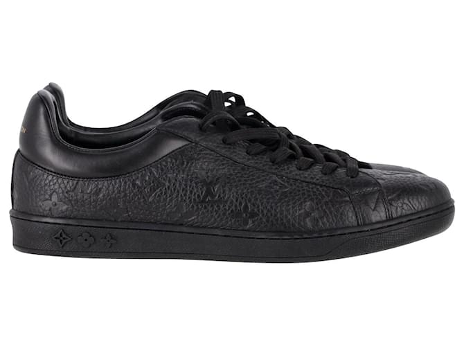 Louis Vuitton Luxembourg Sneaker aus schwarzem Leder  ref.1291910