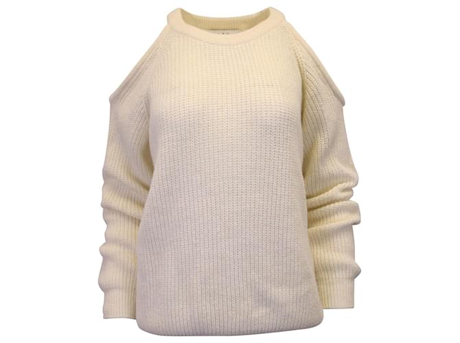 Iro Lineisy Cold Shoulder Sweater in Beige Acrylic Cotton  ref.1291924