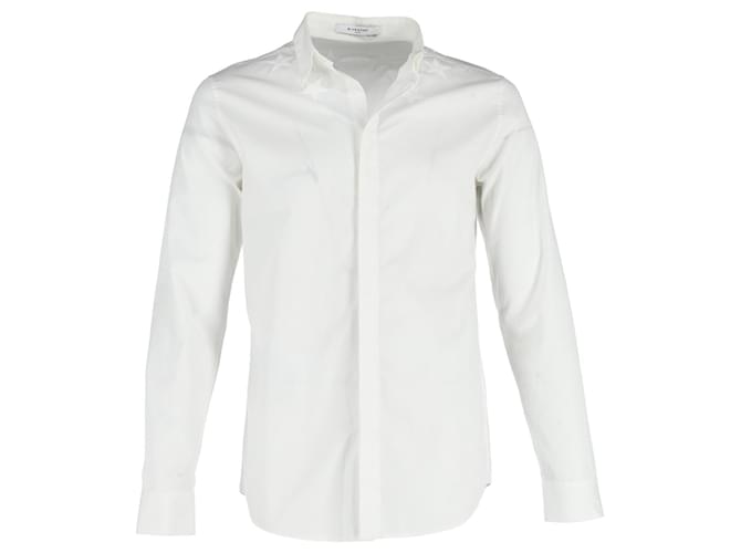 Camisa con bordado de estrellas de Givenchy en algodón blanco  ref.1291952