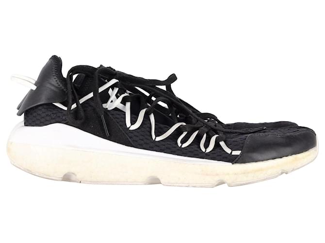 Y3 Adidas Y-3 Sneakers Kusari aus schwarzem Leder  ref.1292029