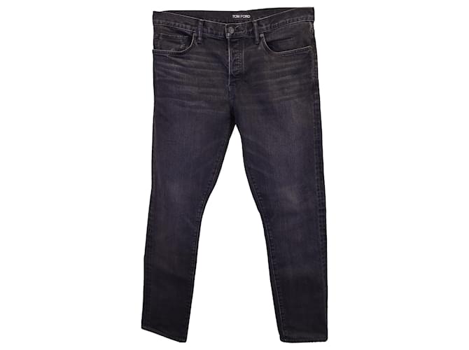 Tom Ford Jeans Slim-Fit em Algodão Preto  ref.1292033