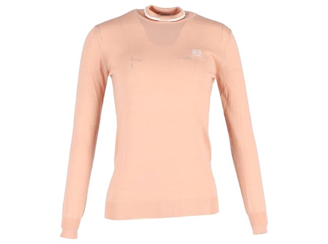 Loewe Turtleneck Sweater in Peach Wool Pink  ref.1292049