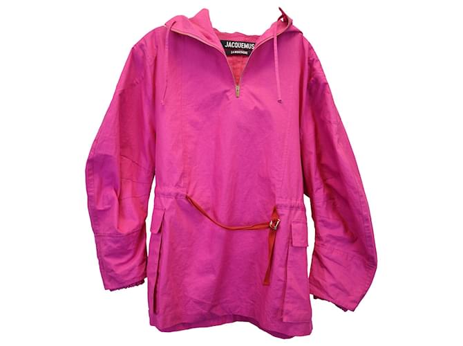 Jacquemus La Parka Alta Jacket in Pink Linen  ref.1292101