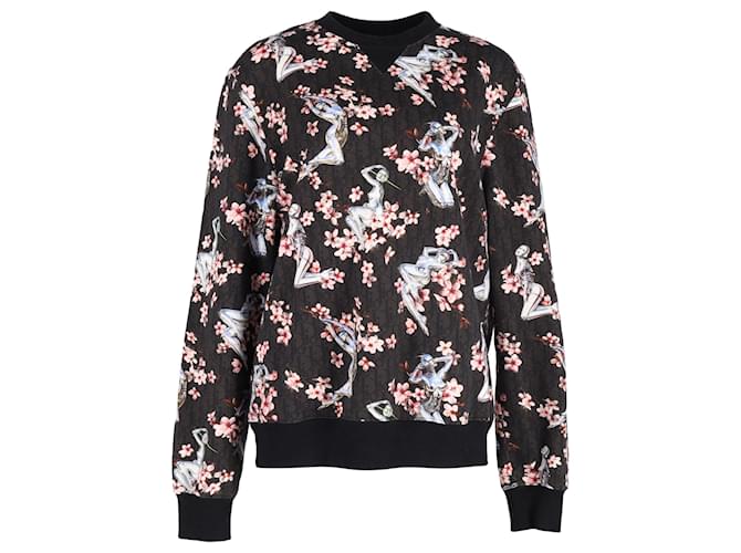 Dior x Sorayama Oblique Printed Sweater in Multicolor Cotton Python print  ref.1292122