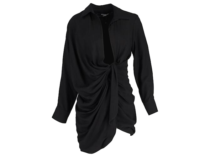 Jacquemus La Robe Bahia Dress in Black Viscose Cellulose fibre  ref.1292131