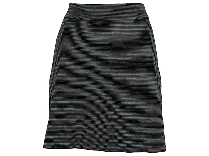 Mini-jupe rayée Missoni en laine verte  ref.1292156