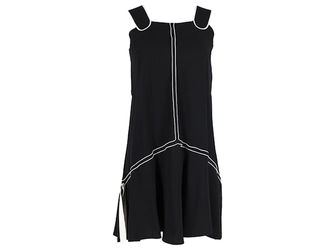 Mini-robe sans manches Victoria Beckham en coton noir  ref.1292168