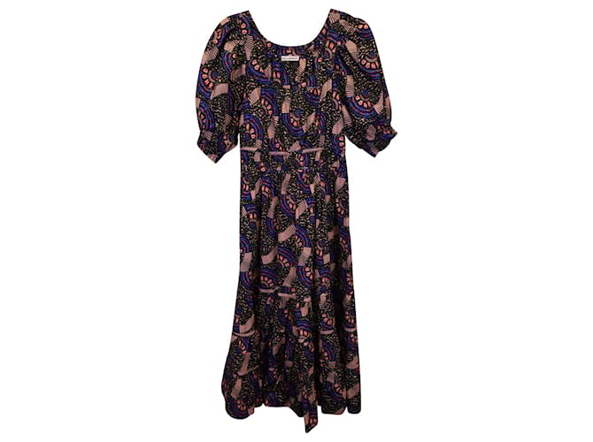 Ulla Johnson Printed Short Sleeve Dress in Multicolor Cotton  ref.1292191