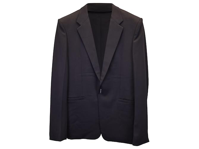 Givenchy Single-Breasted Blazer in Black Wool  ref.1292200