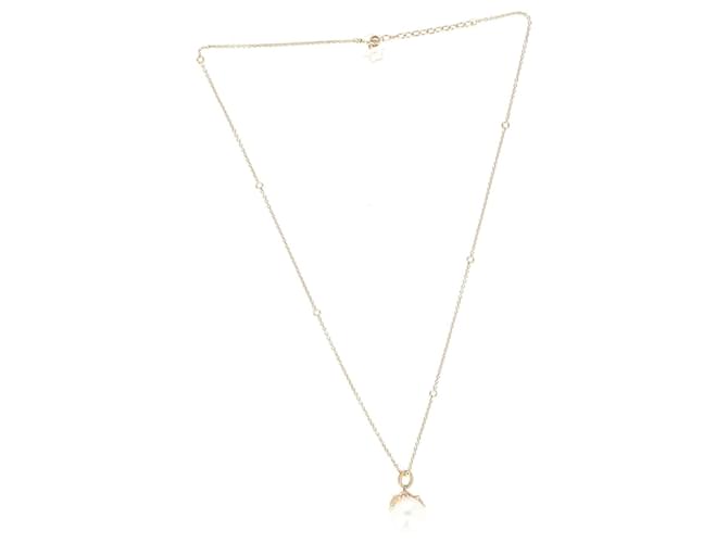 Collana Versace con catena di perle sintetiche Medusa in metallo dorato D'oro Metallico  ref.1292207