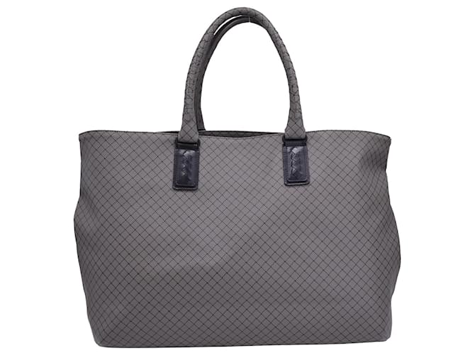 Bottega Veneta Tote Bag in Grey Coated Canvas Cloth  ref.1292277