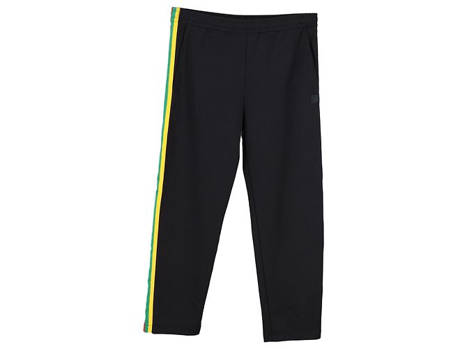 Acne Studios Norwich Face Trainingshose aus schwarzem Polyester