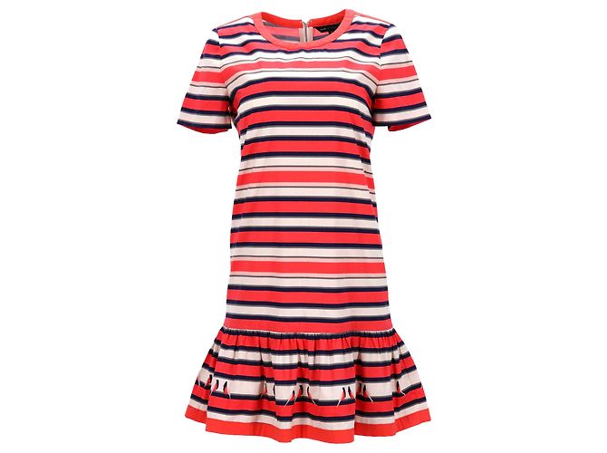 Abito MARC by Marc Jacobs Flavin a righe in cotone multicolor Stampa python