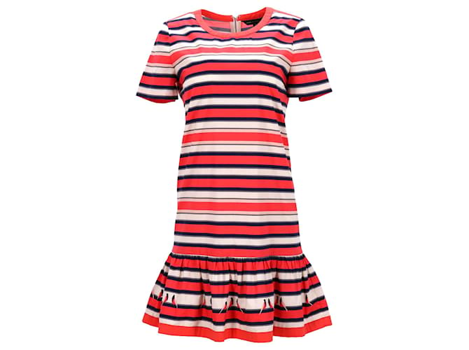 MARC by Marc Jacobs Flavin Striped Dress in Multicolor Cotton Python print  ref.1292345