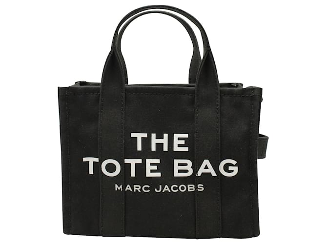 Bolso tote Marc Jacobs The Mini en algodón negro  ref.1292368