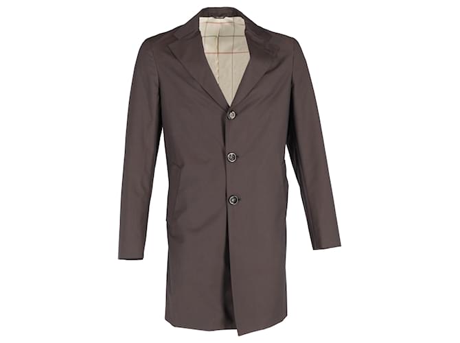 Loro Piana Storm System Coat in Brown Polyester  ref.1292385