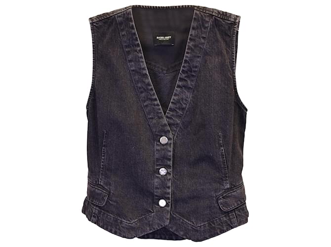Rachel Comey Vest in Charcoal Cotton Denim Black  ref.1292387