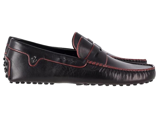 Tod's Tod’s For Ferrari Gommino Driving Loafers in Black Leather  ref.1292397