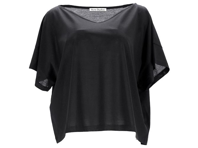 Acne Studios Camiseta Susanna M Cot de algodón negro