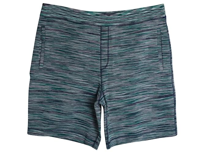 Missoni gestreifte Stretch-Shorts aus mehrfarbiger Baumwolle Mehrfarben  ref.1292427